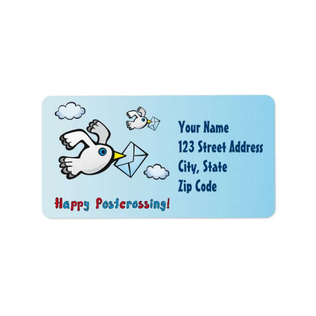 Etiqueta Parabéns! - posto Pombo. (Frente)