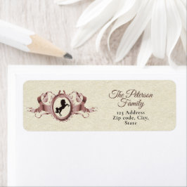 Etiqueta Parada de Fita Equestria Elegante Rosa Dourada