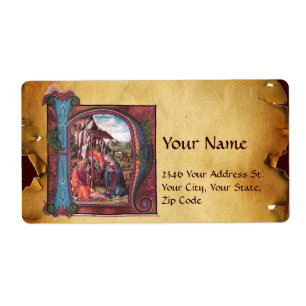 ETIQUETA PARCHE DE NATAL MONOGRAMA DA NATIVIDADE