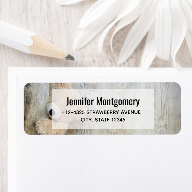 Etiqueta Parede de Madeira Rústica De Urso Bastante Enchido (Insitu)