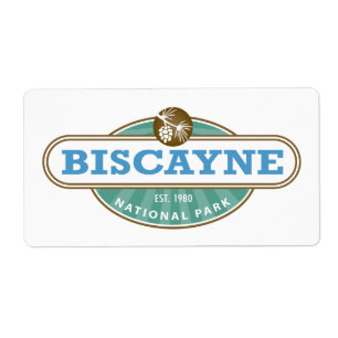 Etiqueta Parque Nacional Biscayne Flórida