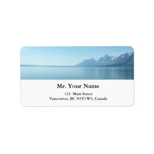 Etiqueta Parque Nacional Grand Teton.