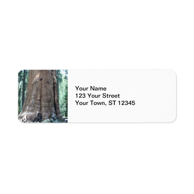 Etiqueta Parque Nacional Sequoia (Frente)