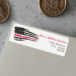 Etiqueta Partido Americano de Reforma Militar de Bandeira