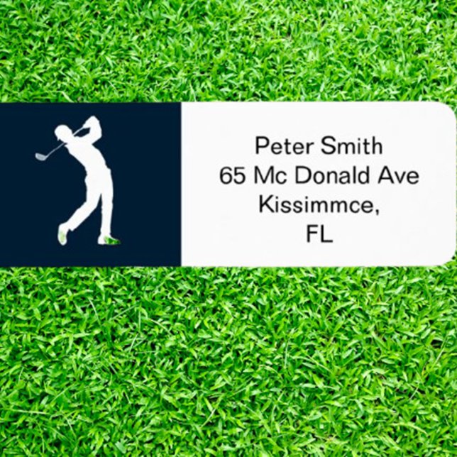 Etiqueta Partido da Reforma Pensada no Golfe (Score the perfect birthday gift for golf lovers with our unique golf labels! )