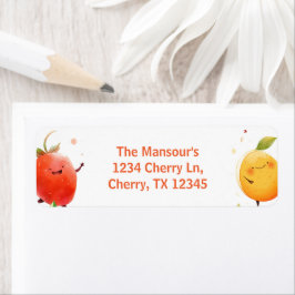 Etiqueta Partido do segundo aniversário de Frutas de Duas T