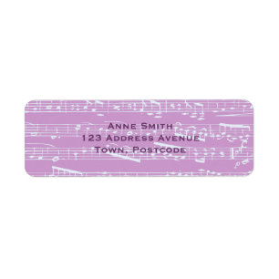 Etiqueta Partitura cor-de-rosa