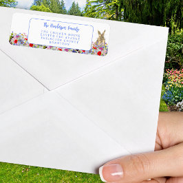 Etiqueta Páscoa Brunch e Ovo Hunt Floral