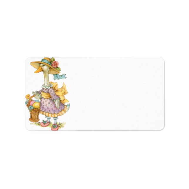 Etiqueta Páscoa Madre Goose (Frente)