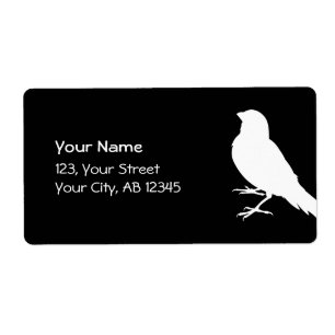 Etiqueta Pássaro Canário Permanente