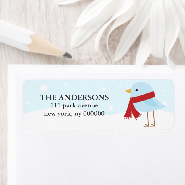 Etiqueta Pássaro com Rótulos Scarf (Insitu)