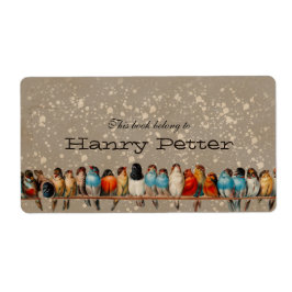 Etiqueta Pássaros-vegetação