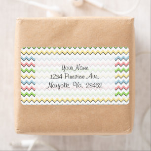 Etiqueta Pastel Chevron-Drop Shadow de Shirley Taylor
