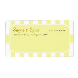 Etiqueta Pastel Patisserie Shipping Label