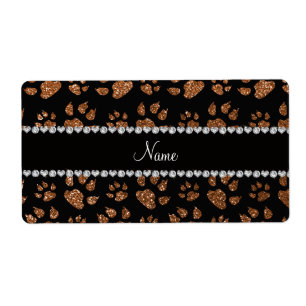 Etiqueta Patas queimadas nome personalizadas do gato do