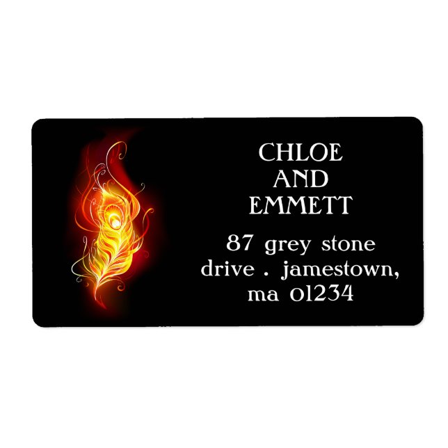 Etiqueta Patilha de Fogo (Frente)