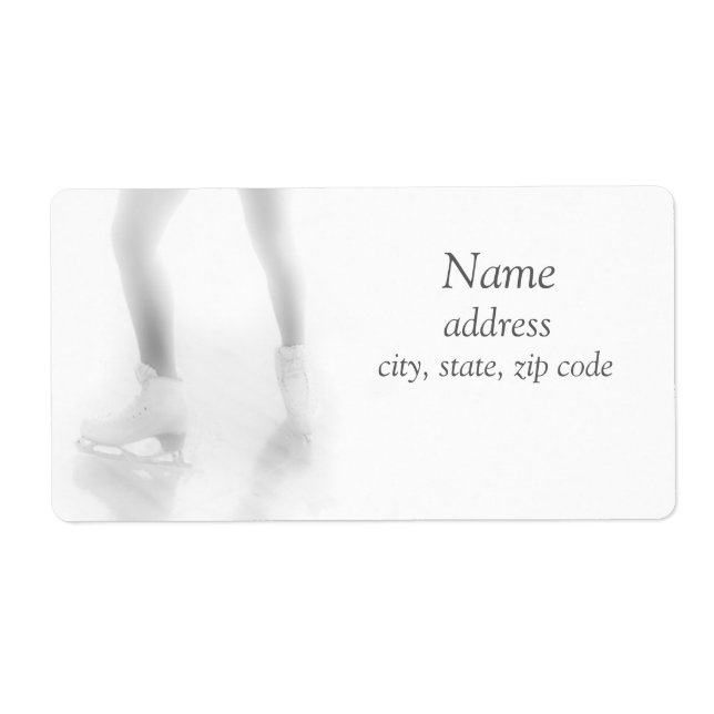 Etiqueta Patinação no gelo (Frente)