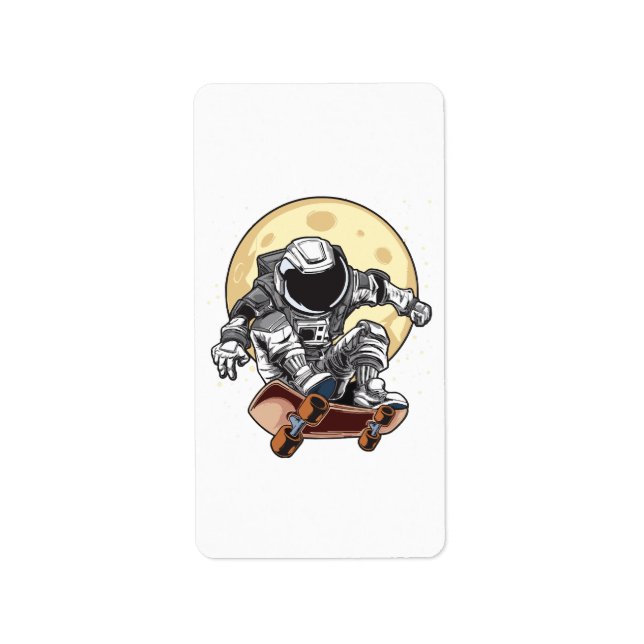 Etiqueta Patins Astronauta (Frente)
