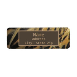 Etiqueta Pato Pato Pato Padrão Ouro Elegante Natureza Casta