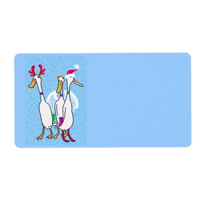 Etiqueta Patos de Natal (Frente)