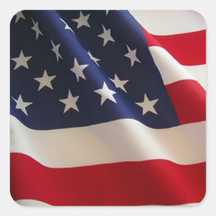 Etiqueta patriótica da bandeira americana