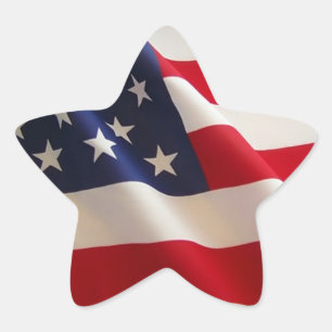 Etiqueta patriótica da bandeira americana