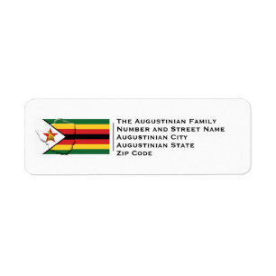 Etiqueta Patriótico PAVILHÃO ZIMBABUÉ