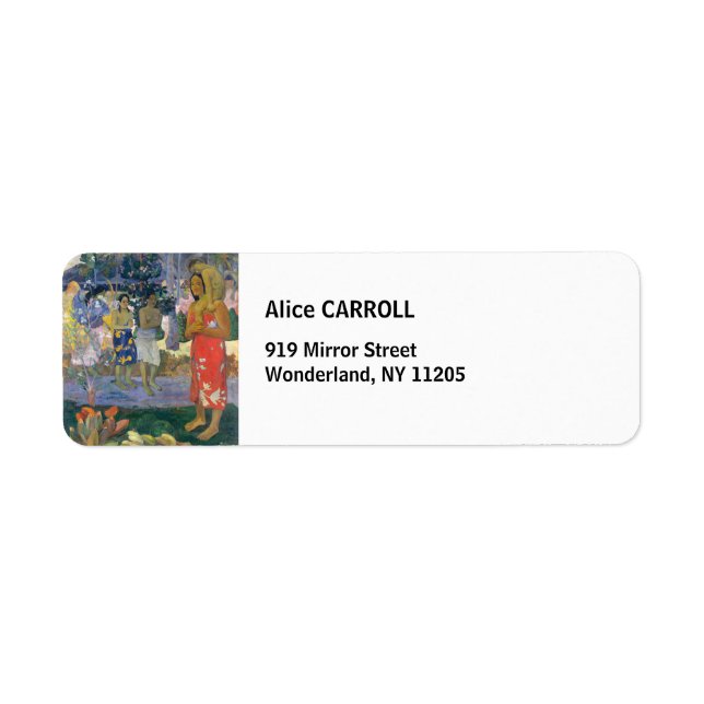 Etiqueta Paul Gauguin - Ave Mary / Ia Orana Maria (Frente)