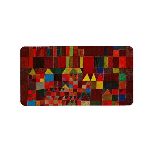 Etiqueta Paul Klee Castle E Sun (Frente)