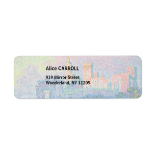 Etiqueta Paul Signac - O Palácio Papal, Avignon