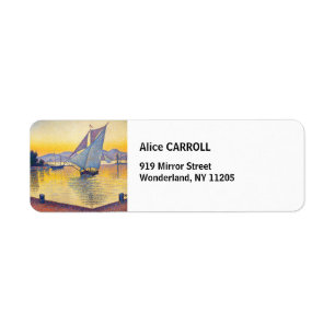 Etiqueta Paul Signac - O Porto ao Pôr do Sol, Ópera 236