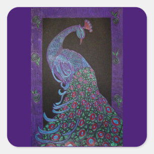 Etiqueta - pavão orgulhoso