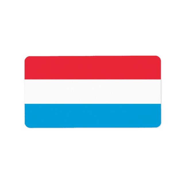 Etiqueta pavilhão luxemburguês (Frente)