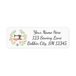 Etiqueta Pavimento da máquina de costura