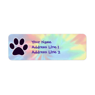Etiqueta Paz, amor, cão; Pawprint