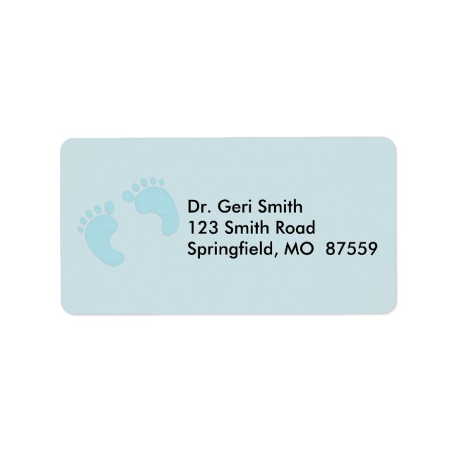Etiqueta Pé-bebê (Frente)