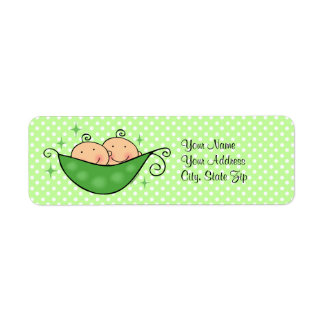 Etiqueta Pea No Meu Pod Twins Personalizado