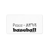 Peace Love Baseball