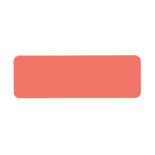 Etiqueta Peach Echo Peachy Orange Color Salmão