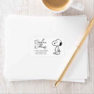 Etiqueta Peanuts Snoopy CHÁ DE FRALDAS