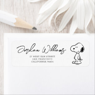 Etiqueta Peanuts Snoopy CHÁ DE FRALDAS