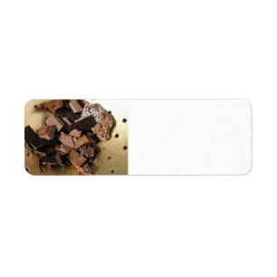 Etiqueta Pedaços do chocolate