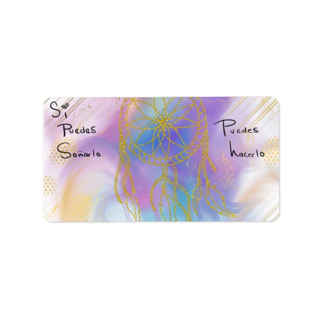 Etiqueta Pegatina puedes hacerlo  (Frente)