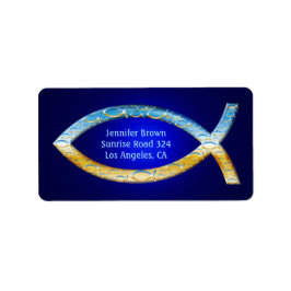 Etiqueta Peixe na moda Christian | partilhe sua fé