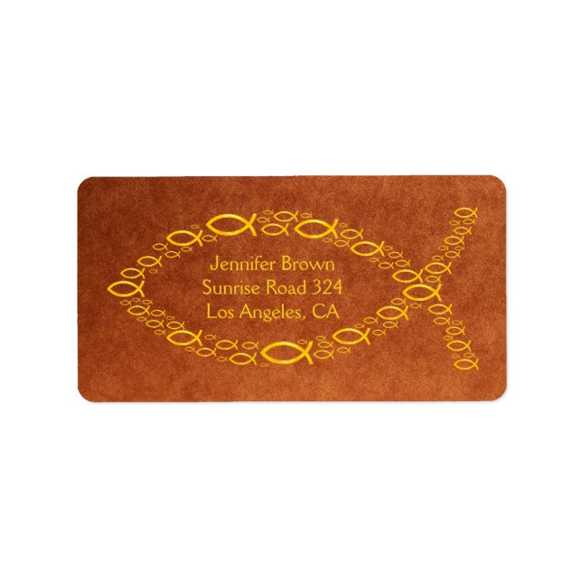 Etiqueta Peixes Cristãos | (Frente)