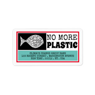 Etiqueta Peixes de plástico, alterações climáticas