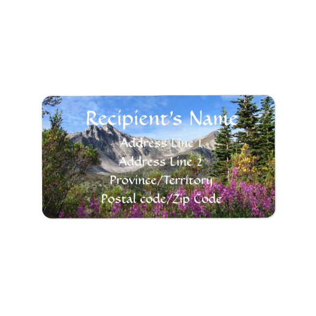 Etiqueta Pelly Mountain Vista (Frente)