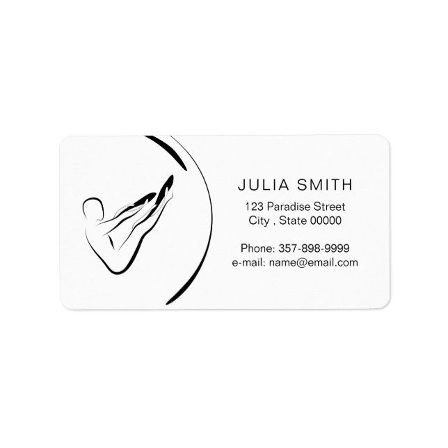 Etiqueta Penas de pilates (Frente)