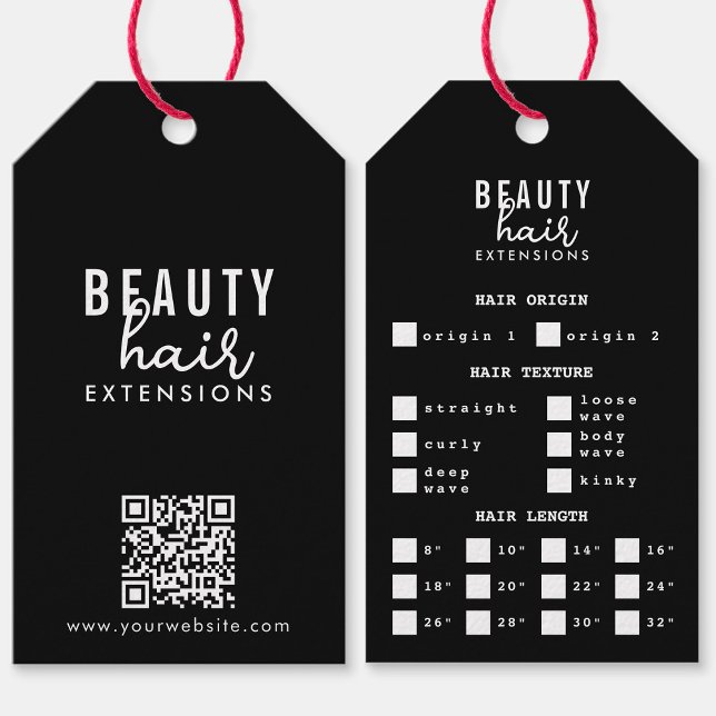 Etiqueta Pendente de Embalagem de Extensões de Cab (Hair Extensions Packaging Hang Tag Hair Branding)