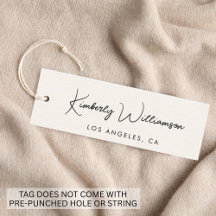 Etiqueta Pendente de Rótulo de Letra Chic Signatur